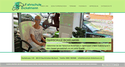Desktop Screenshot of fahrschule-bickelmann.de